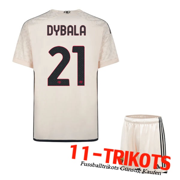 As Rome (DYBALA #21) Kinders 2023/2024 Auswärtstrikot