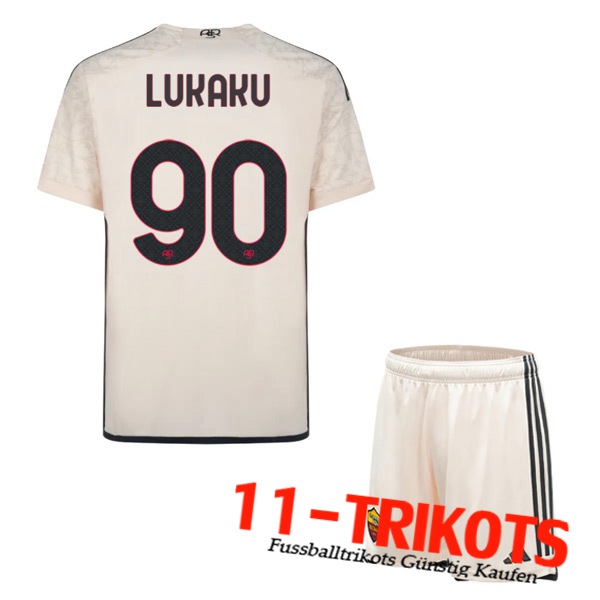 As Rome (LUKAKU #90) Kinders 2023/2024 Auswärtstrikot