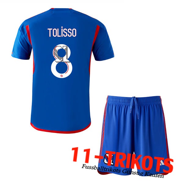 Lyon (TOLISSO #8) Kinders 2023/2024 Auswärtstrikot