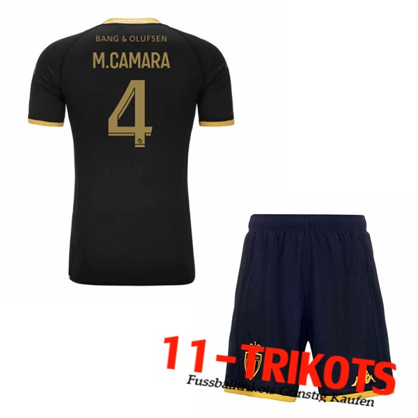 AS Monaco (M.CAMARA #4) Kinders 2023/2024 Auswärtstrikot