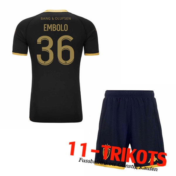 AS Monaco (EMBOLO #36) Kinders 2023/2024 Auswärtstrikot