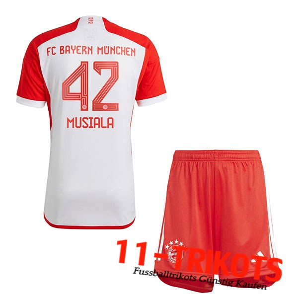 Bayern München (MUSIALA #42) Kinders 2023/2024 Heimtrikot