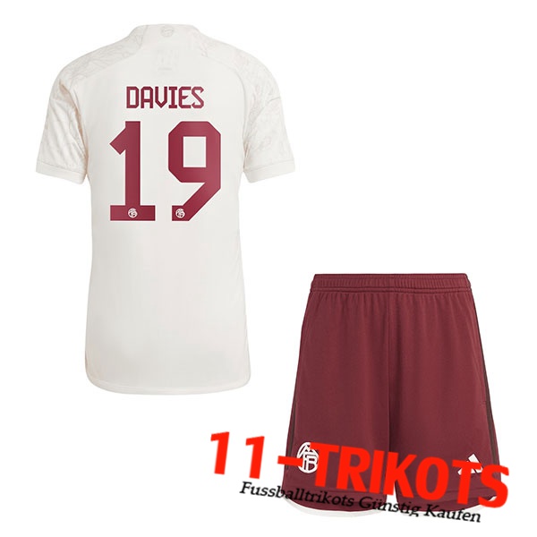 Bayern München (DAVIES #19) Kinders 2023/2024 Third Trikot