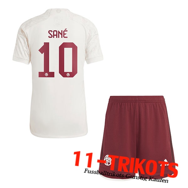 Bayern München (SANÉ #10) Kinders 2023/2024 Third Trikot