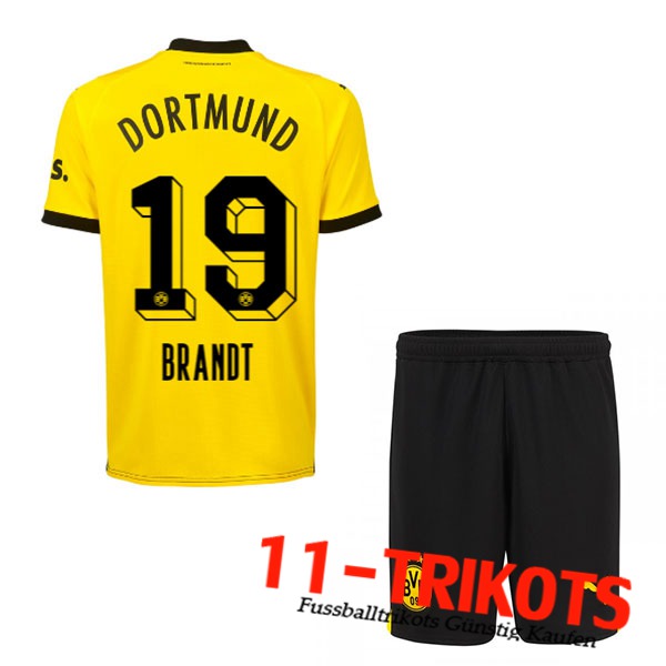 Dortmund BVB (BRANDT #19) Kinders 2023/2024 Heimtrikot