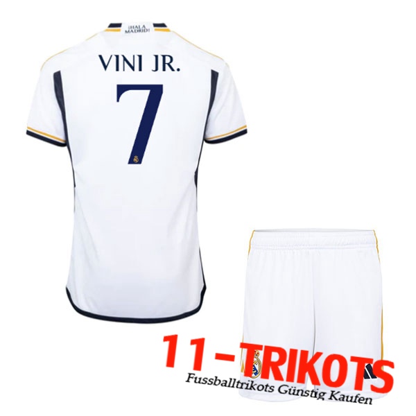 Real Madrid (VINI JR. #7) Kinders 2023/2024 Heimtrikot