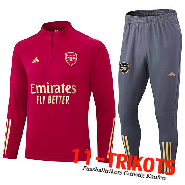 Arsenal Trainingsanzug Rot 2023/2024 -04