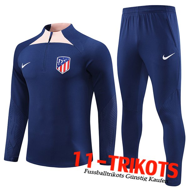 Atletico Madrid Trainingsanzug Navy blau 2023/2024 -02