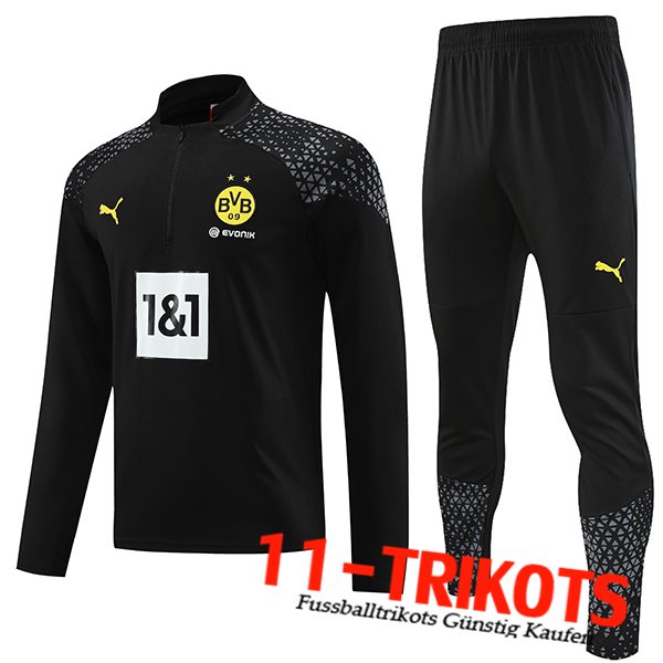 Dortmund Trainingsanzug Schwarz 2023/2024 -02