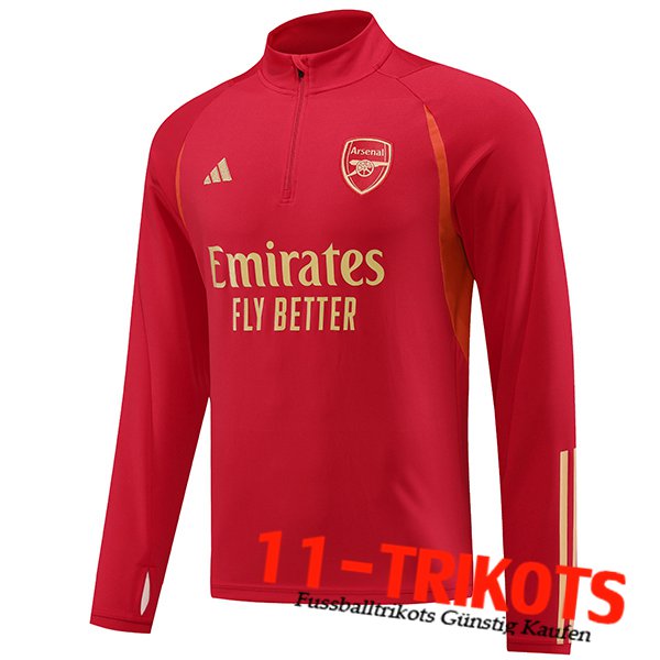 Arsenal Training Sweatshirt Rot 2023/2024 -02