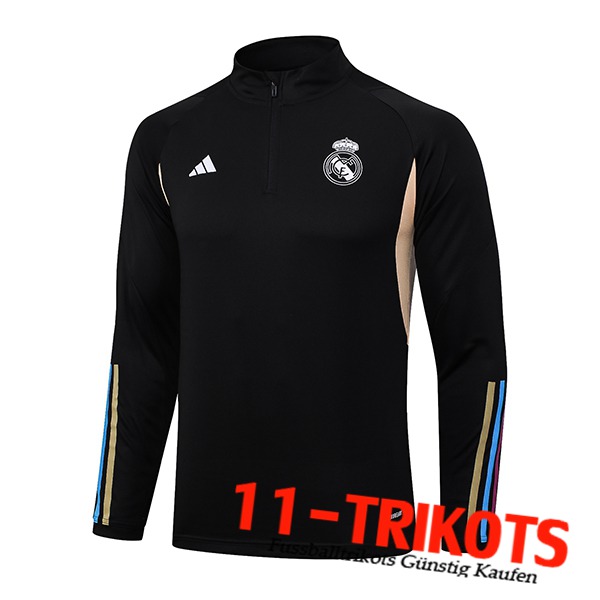 Real Madrid Training Sweatshirt Schwarz 2023/2024