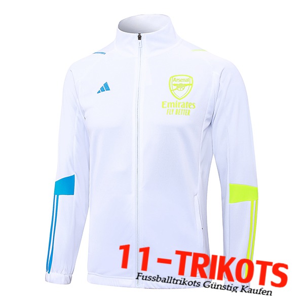 Arsenal Trainingsjacke Weiß 2023/2024