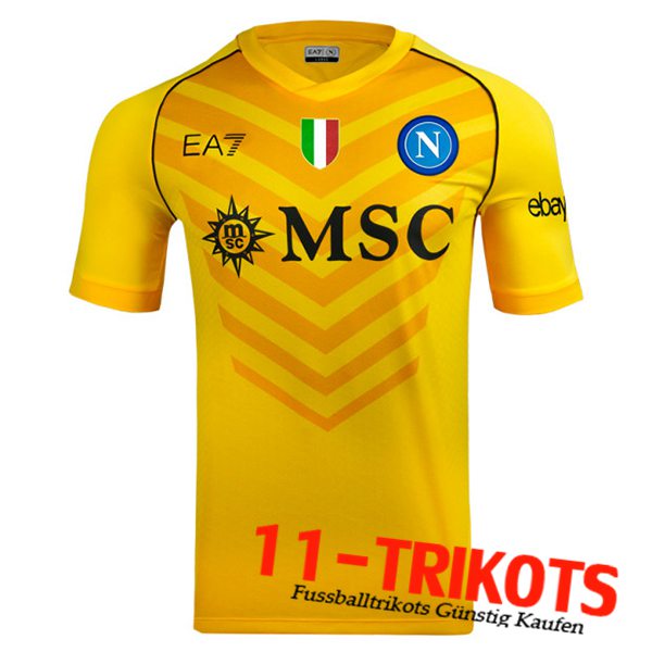 SSC Neapel Fussball Trikots Gelb 2023/2024