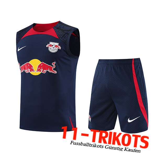 RB Leipzig Trainings-Tanktop + Shorts Navy blau 2023/2024