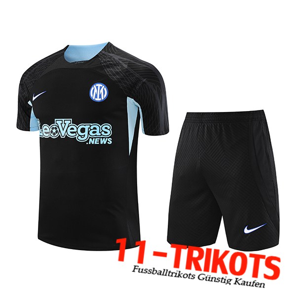 Inter Milan Trainingstrikot + Shorts Schwarz 2023/2024 -02