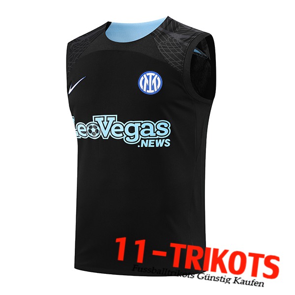 Inter Milan Trainings-Tanktop Schwarz 2023/2024 -02