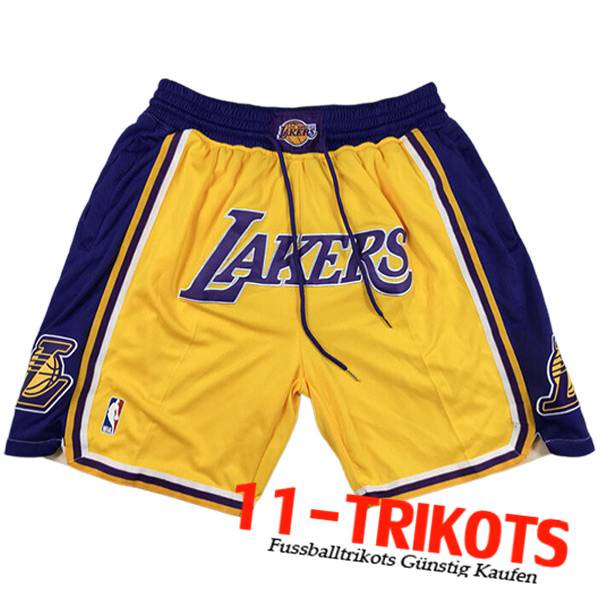 NBA Los Angeles Lakers Shorts 2023/24 Gelb/Blau