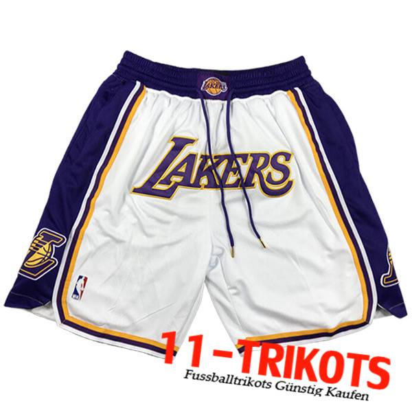 NBA Los Angeles Lakers Shorts 2023/24 Weiß/Blau