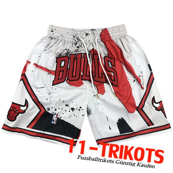 NBA Chicago Bulls Shorts 2023/24 Weiß/Rot