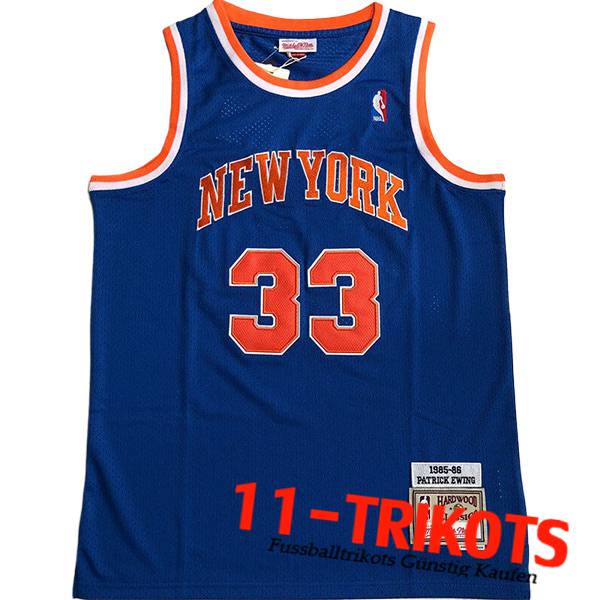 New York Knicks Trikot (EWING #33) 2023/24 Blau
