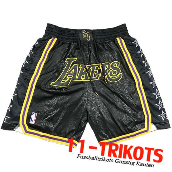 NBA Los Angeles Lakers Shorts 2023/24 Schwarz -02
