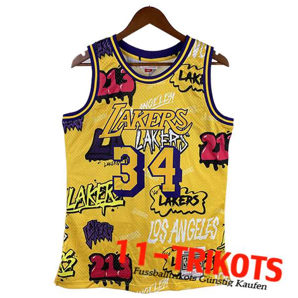 Los Angeles Lakers Trikot (O'NEAL #34) 2023/24 Gelb