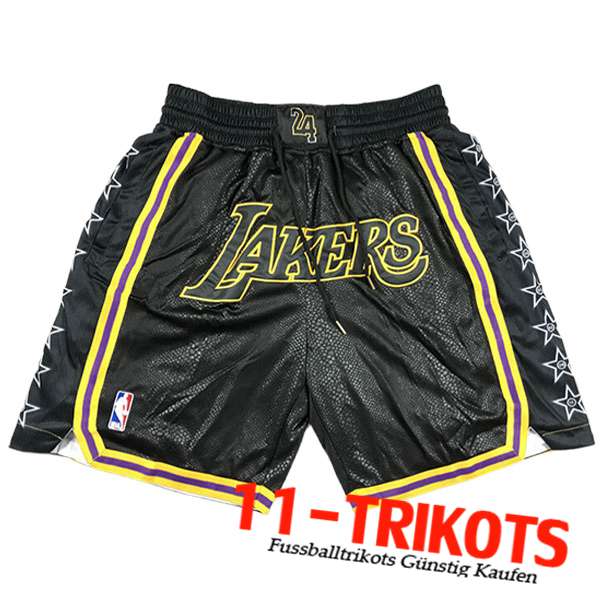 NBA Los Angeles Lakers Shorts 2023/24 Schwarz -03