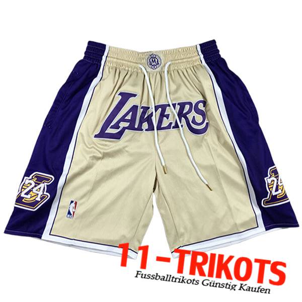 NBA Los Angeles Lakers Shorts 2023/24 Gelb/Blau -02