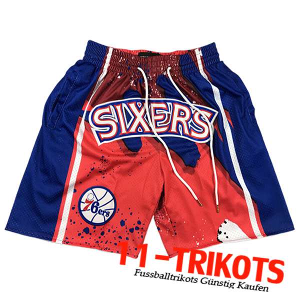 NBA Philadelphia 76ers Shorts 2023/24 Rot/Blau