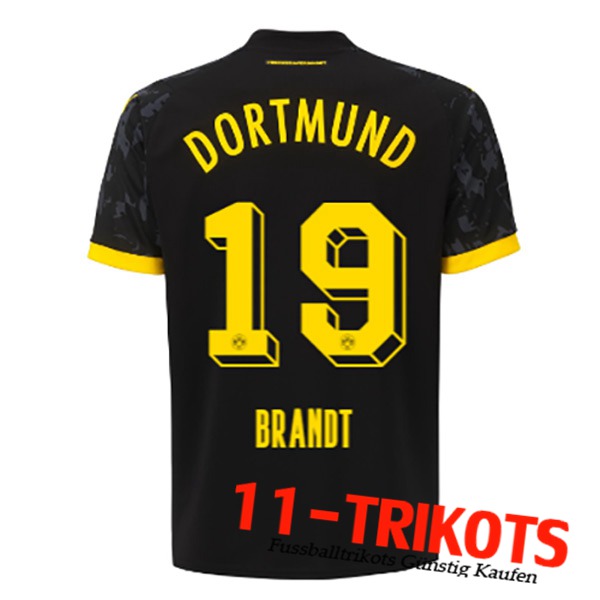 Dortmund BVB Fussball Trikots (BRANDT #19) 2023/2024 Auswärtstrikot