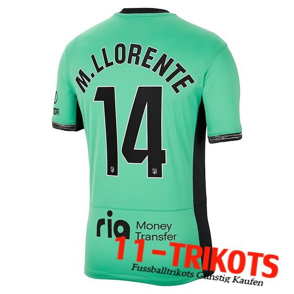 Atletico Madrid Fussball Trikots (M. LLORENTE #14) 2023/2024 Third Trikot