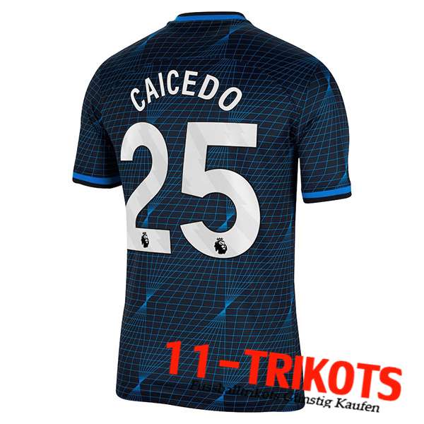 Chelsea Fussball Trikots (CAICEDO #25) 2023/2024 Auswärtstrikot