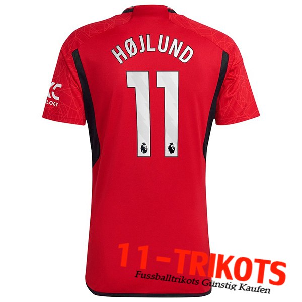 Manchester United Fussball Trikots (HOJLUND #11) 2023/2024 Heimtrikot