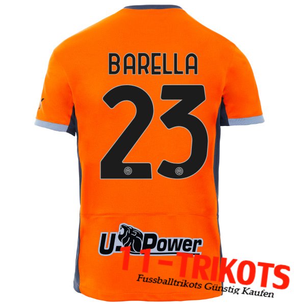 Inter Milan Fussball Trikots (BARELLA #23) 2023/2024 Third Trikot