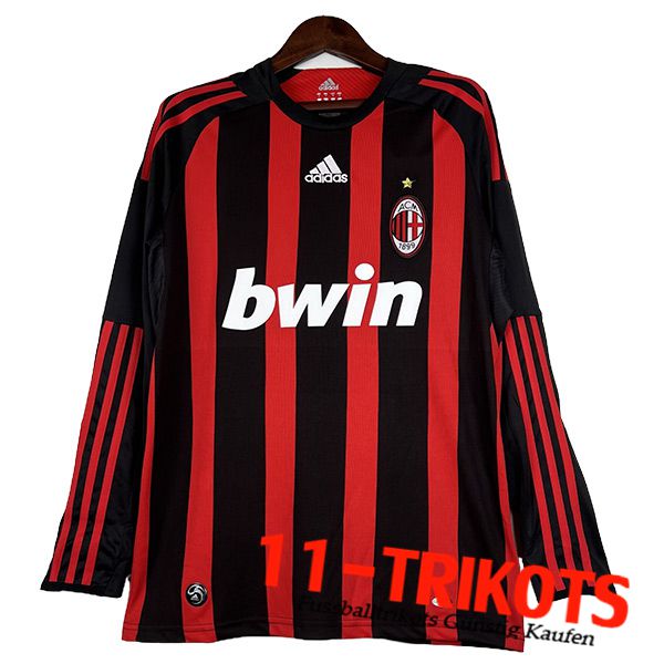 AC Milan Retro Langarms Heimtrikot 2008/2009