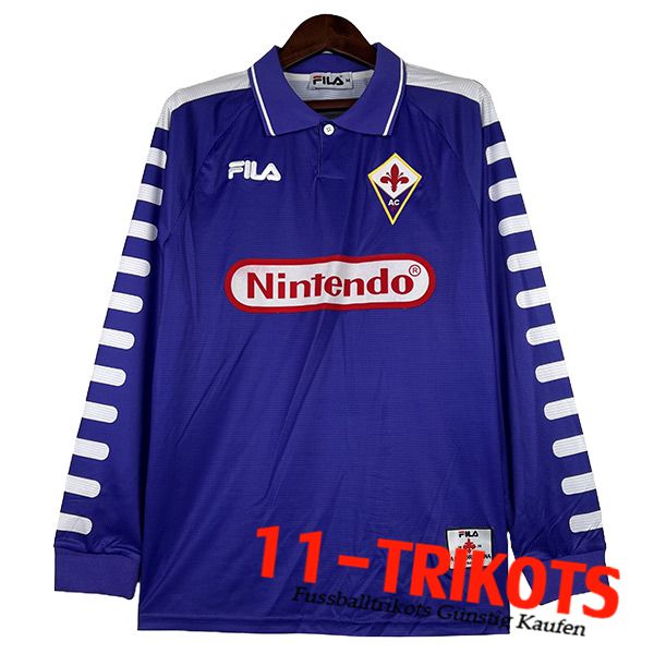 ACF Fiorentina Retro Langarms Heimtrikot 1998/1999