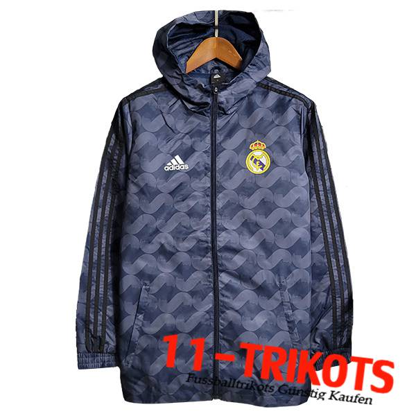 Real Madrid Windjacke Grau 2023/2024