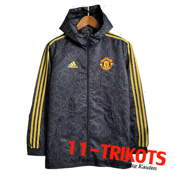 Manchester United Windjacke Schwarz 2023/2024 -04