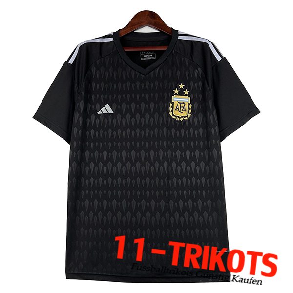 Argentinien Fussball Trikots Torhuter Schwarz 2023/2024