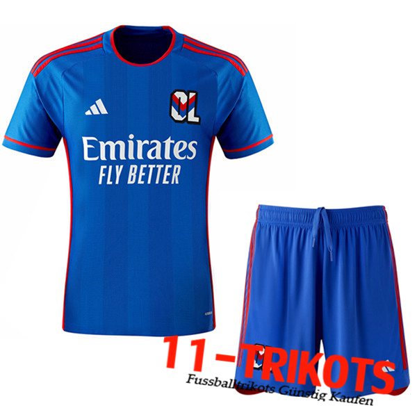 lyon Auswärtstrikot + Shorts 2023/2024