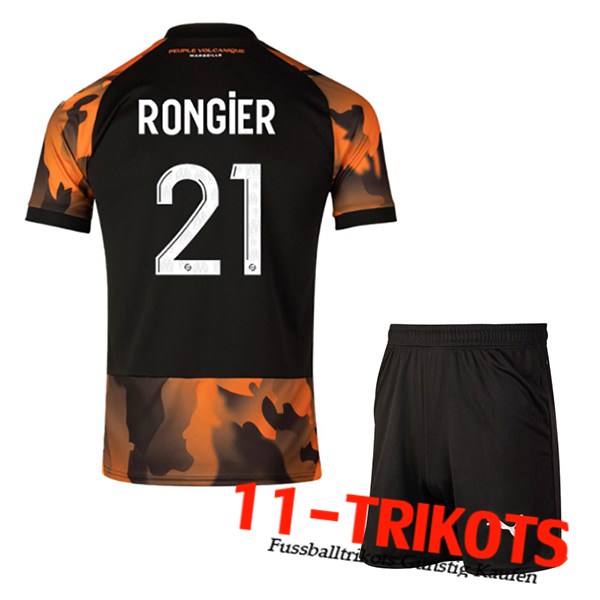 Marseille Fussball Trikots (RONGIER #21) Kinders 2023/2024 Third Trikot