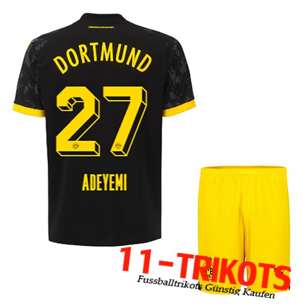 Dortmund BVB Fussball Trikots (ADEYEMI #27) Kinders 2023/2024 Auswärtstrikot