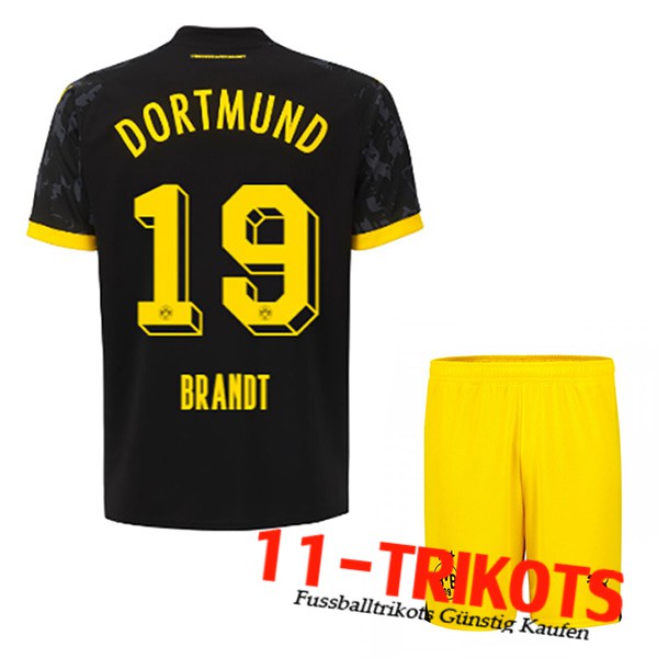 Dortmund BVB Fussball Trikots (BRANDT #19) Kinders 2023/2024 Auswärtstrikot