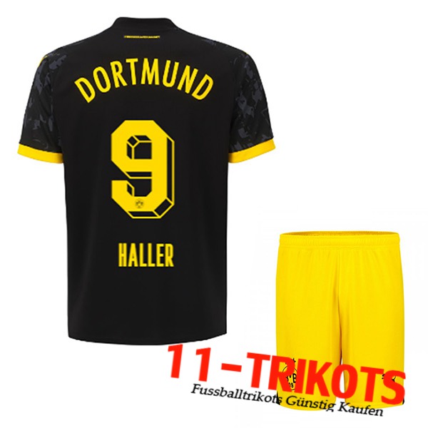 Dortmund BVB Fussball Trikots (HALLER #9) Kinders 2023/2024 Auswärtstrikot