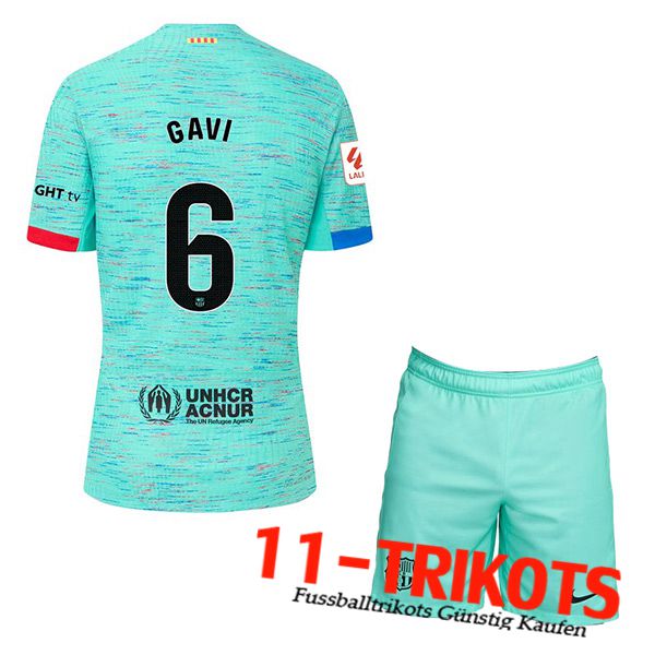 Barcelona Fussball Trikots (GAVI #6) Kinders 2023/2024 Third Trikot