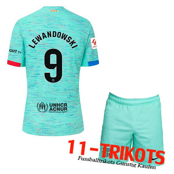 Barcelona Fussball Trikots (LEWANDOWSKI #9) Kinders 2023/2024 Third Trikot