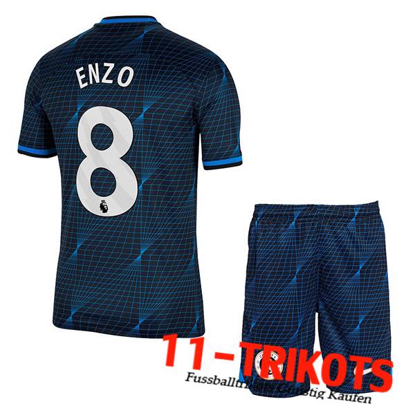 Chelsea Fussball Trikots (ENZO #8) Kinders 2023/2024 Auswärtstrikot