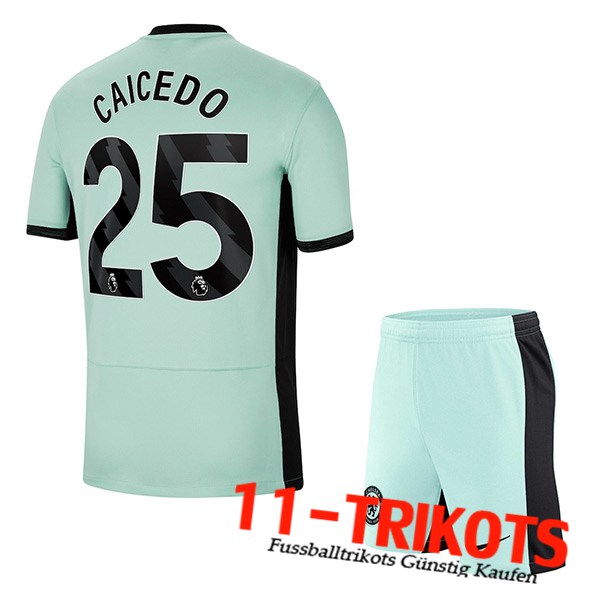 Chelsea Fussball Trikots (CAICEDO #25) Kinders 2023/2024 Third Trikot