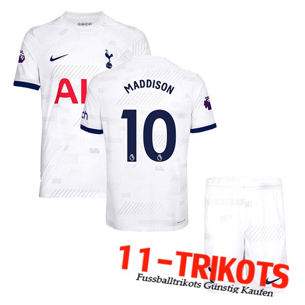 Tottenham Hotspur Fussball Trikots (MADDISON #10) Kinders 2023/2024 Heimtrikot
