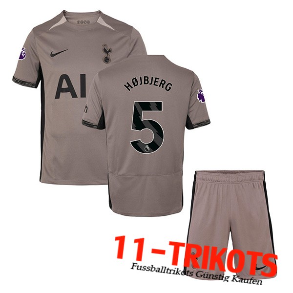 Tottenham Hotspur Fussball Trikots (HÖJBJERG #5) Kinders 2023/2024 Third Trikot